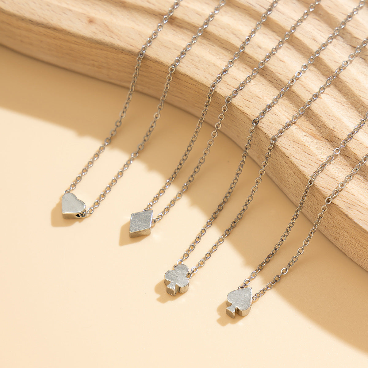 Poker Color Pendant Necklace