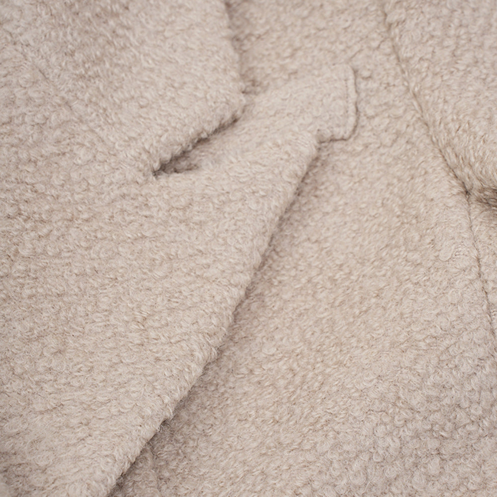 Woolen Elegant Double-breasted Coat