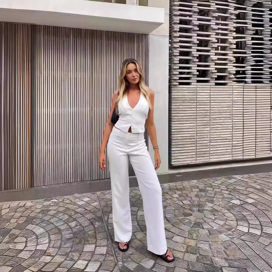 Sling Top And Trousers Suit