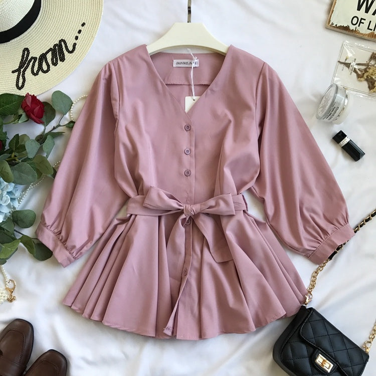Lantern Sleeve Shirt