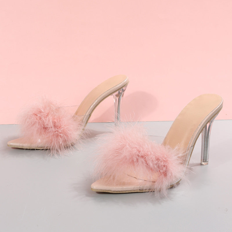 Pointed Toe High Heel Sandals