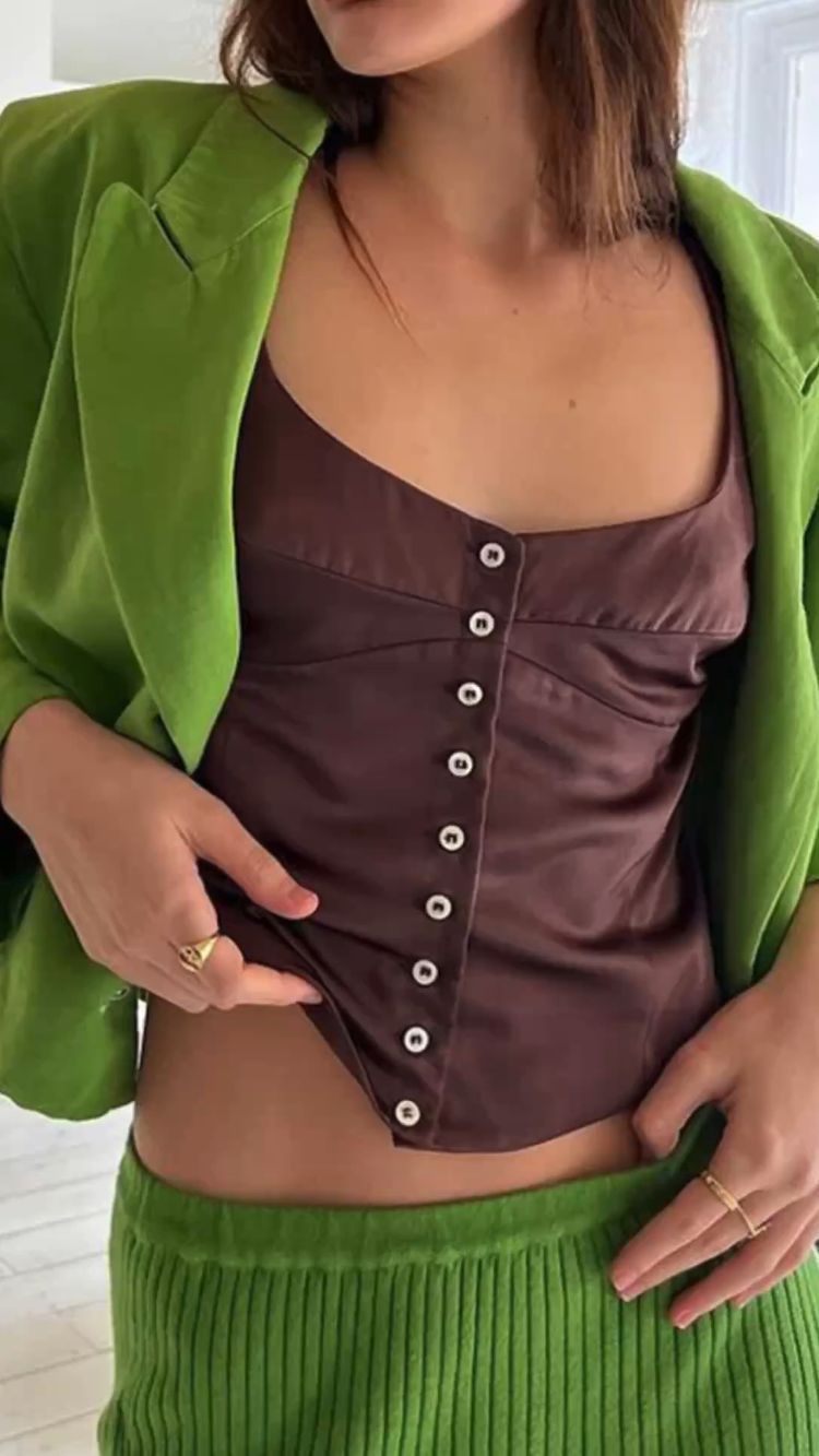 Square-neck Small Slip Top