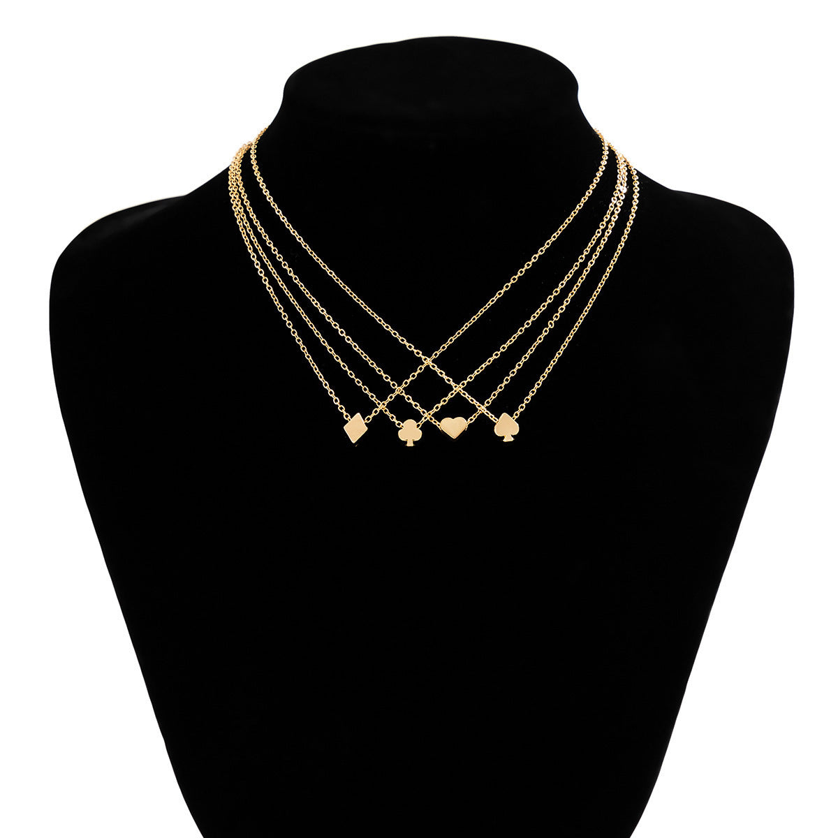 Poker Color Pendant Necklace