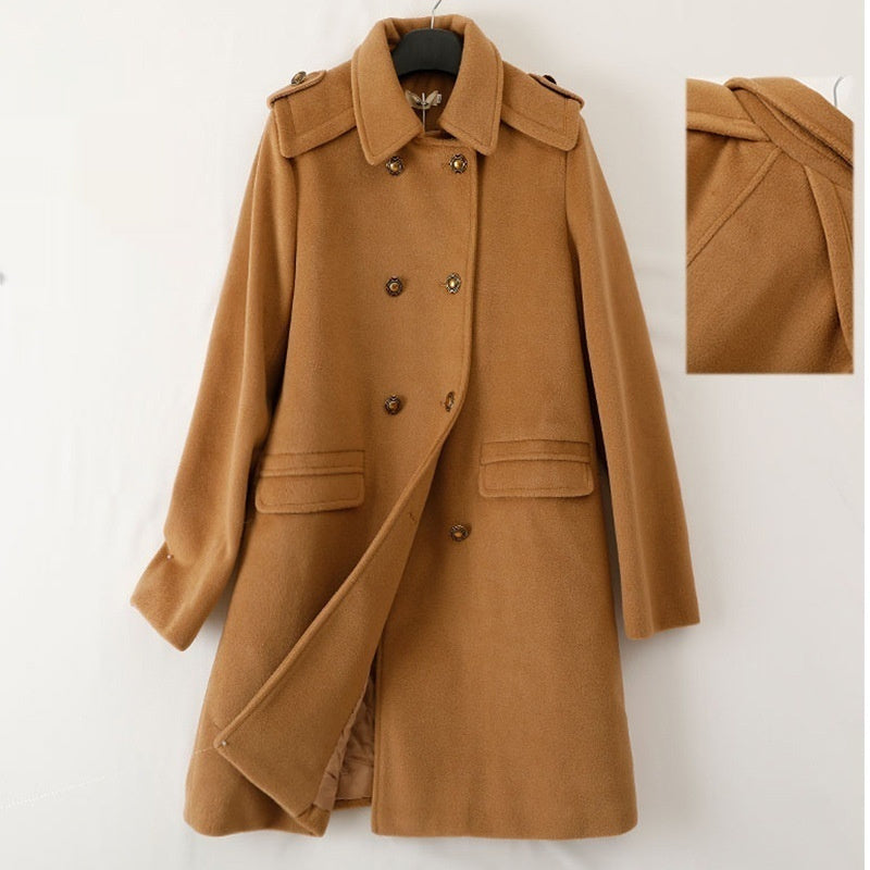 Wool Double Breasted Coat