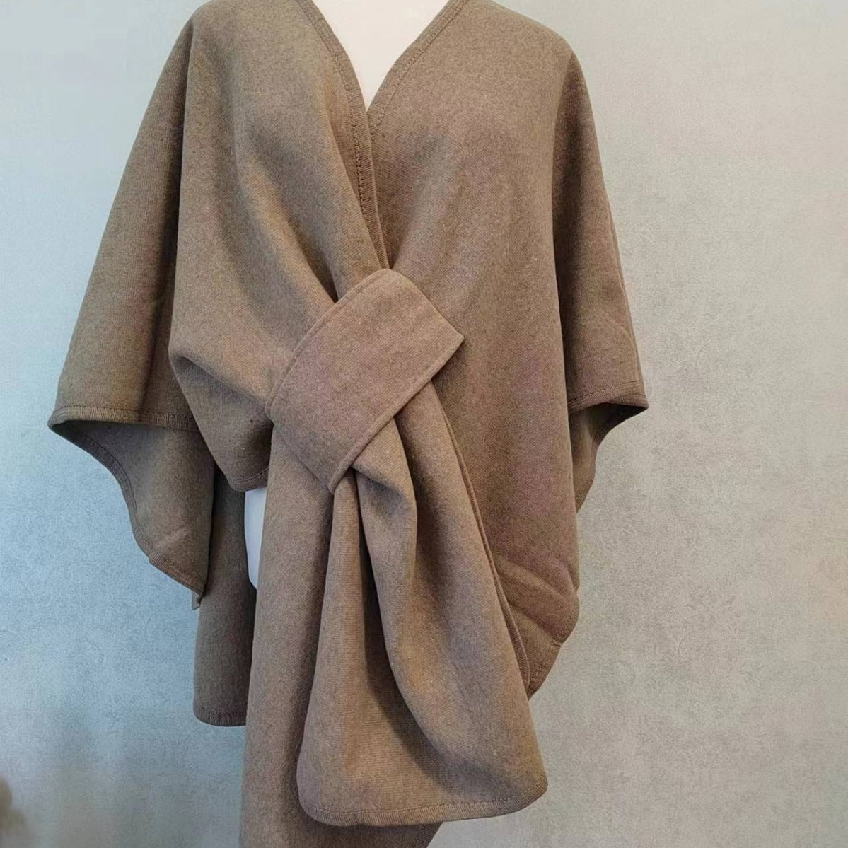 Fur Knitted Cardigan Cape And Shawl