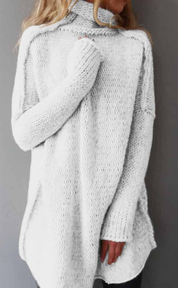 Three-needle Craft Long-sleeved Sweater