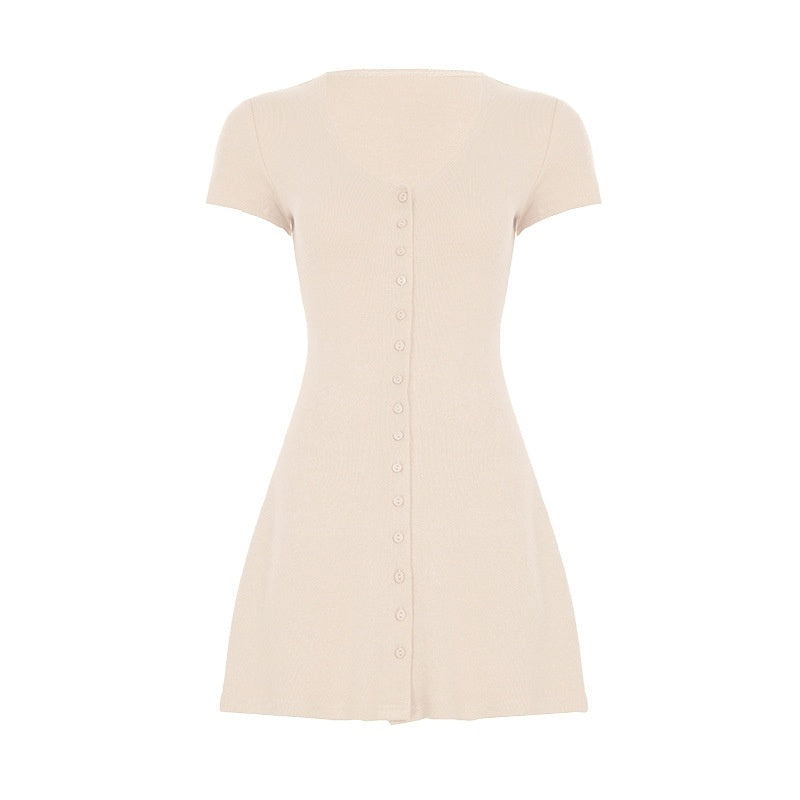French Romantic Girl Knitted Dress