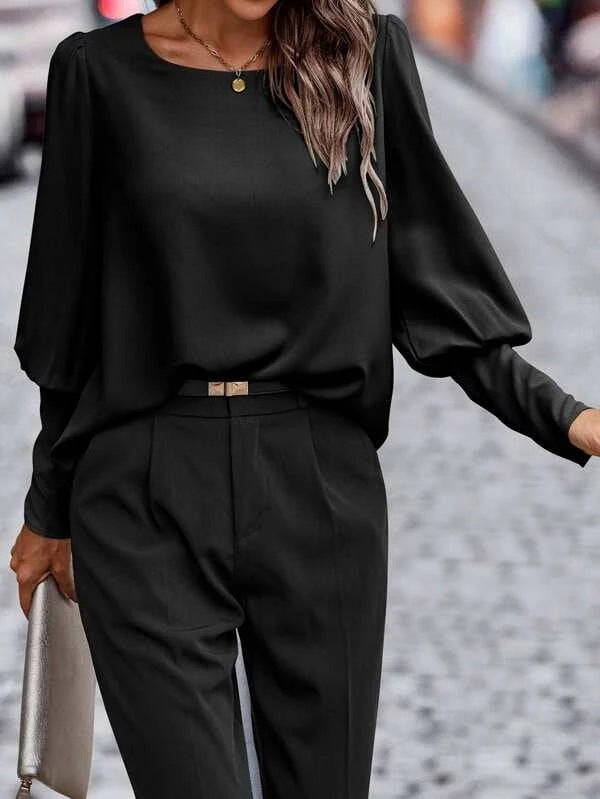 Long Sleeve Solid Casual Shirt