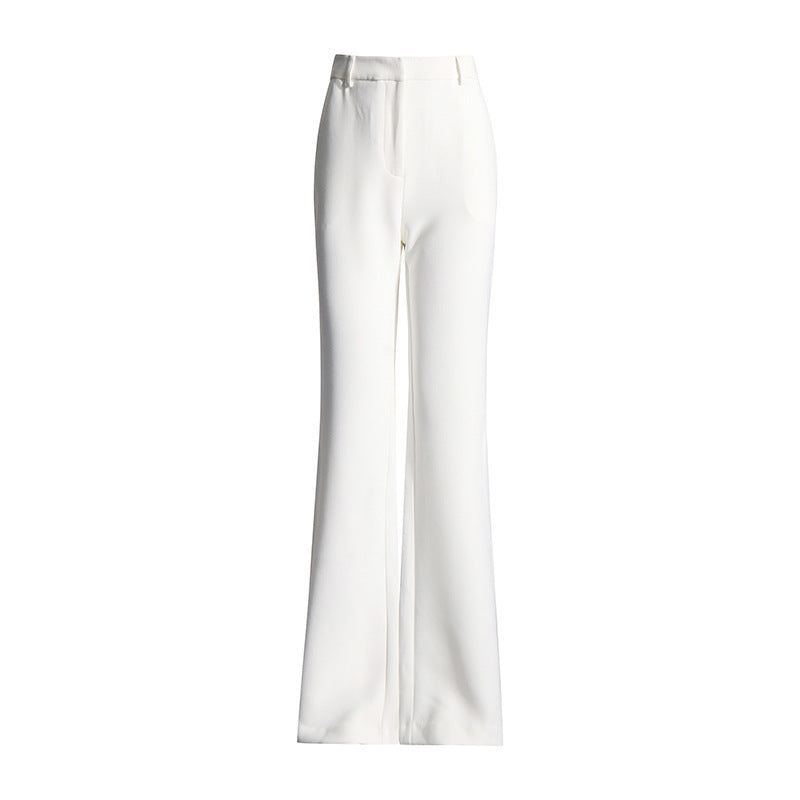 Fashionable With Side-slit Bootcut Trousers