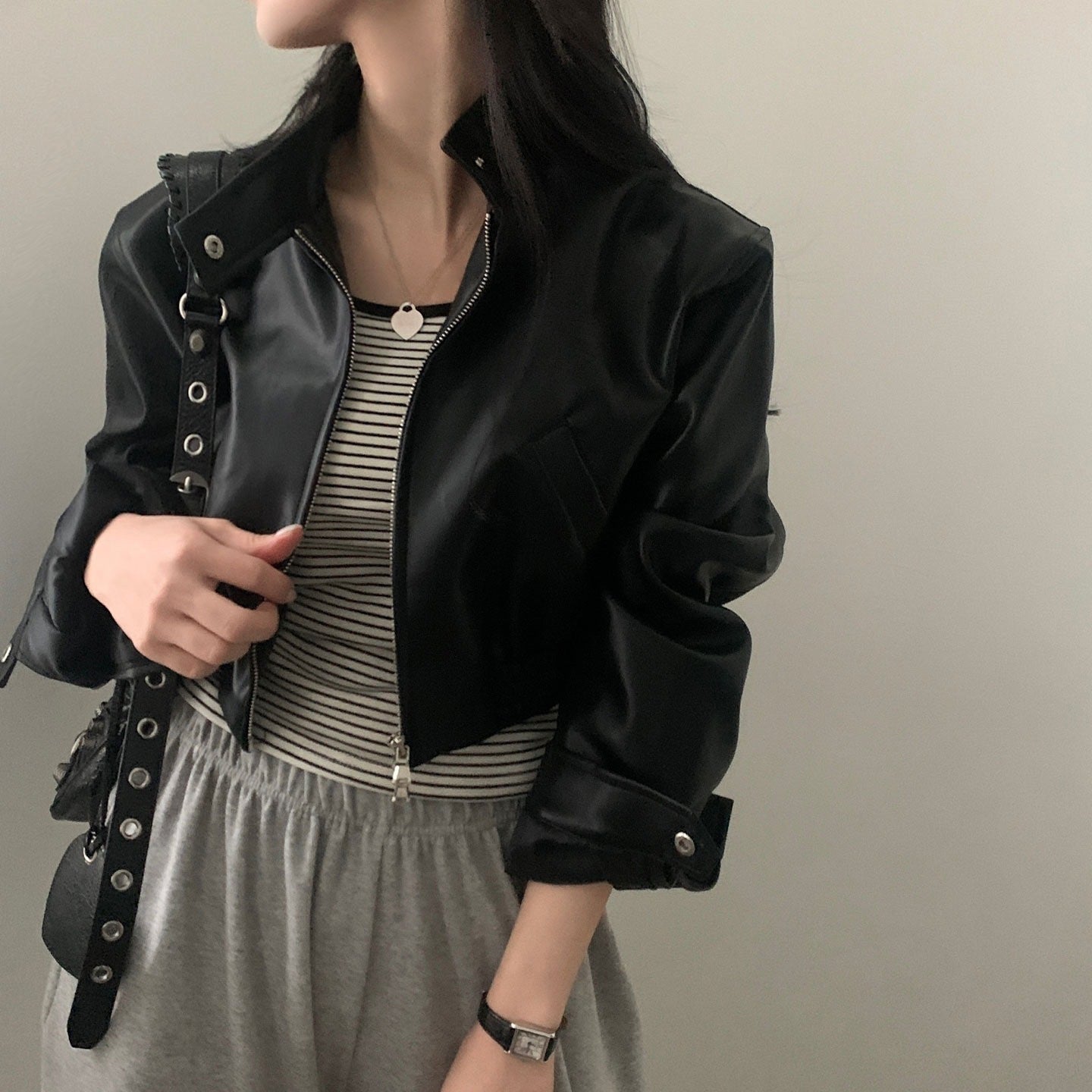 French Style Retro Design Zipped Jacket