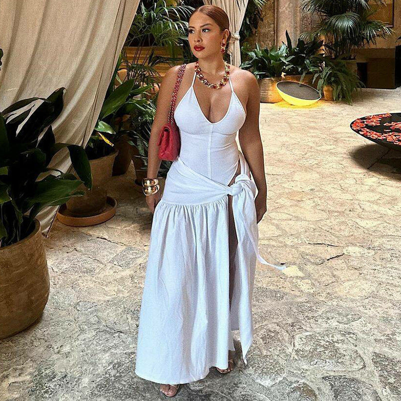 Slim Fit Tied Skirt