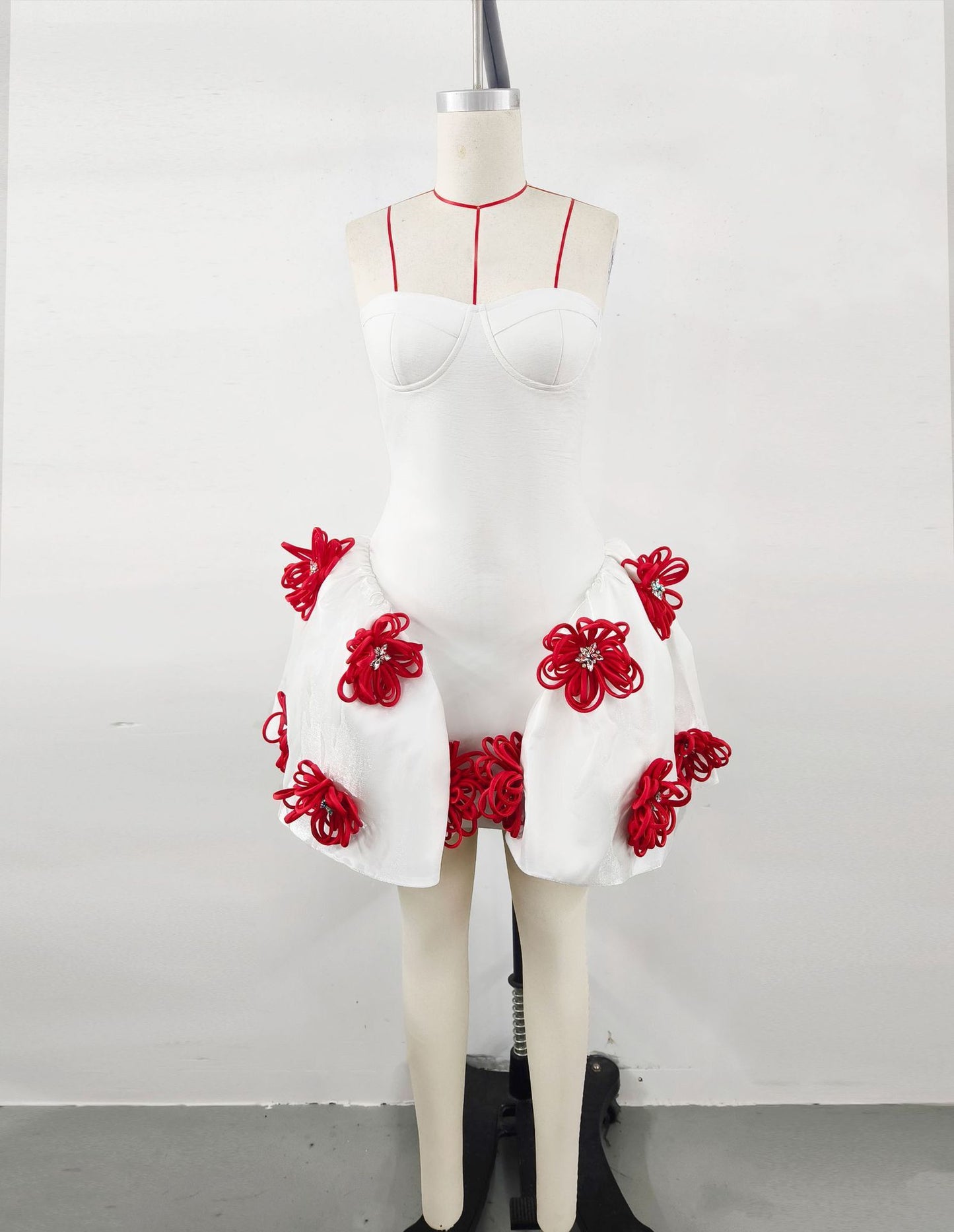 Tube Top PettiskirtFlower Bandage One-piece Dress