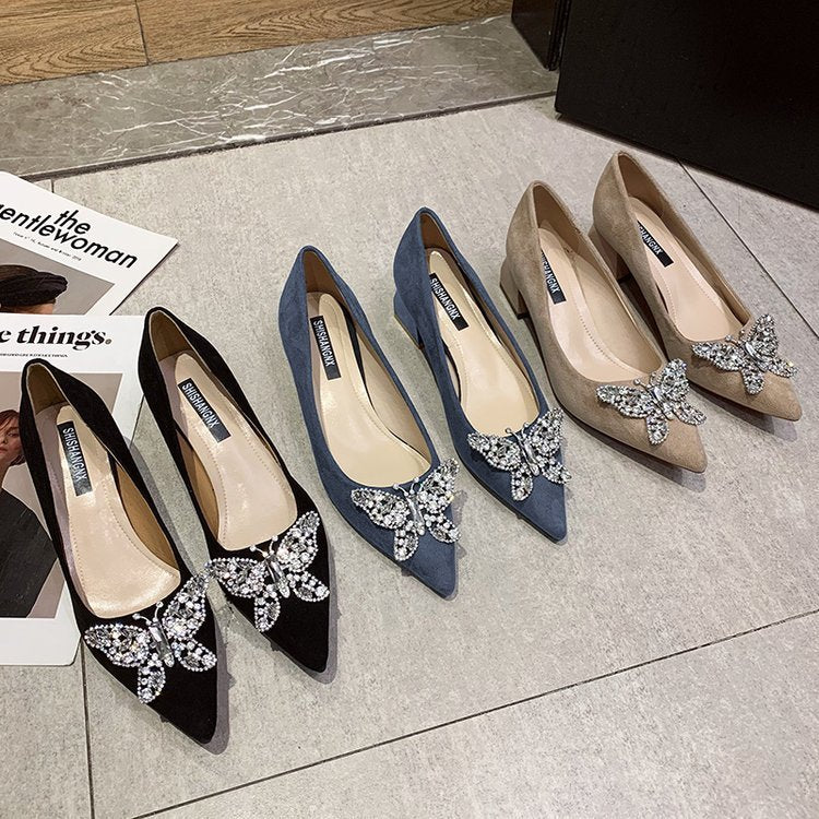 Sense Niche Elegant Thick Heel