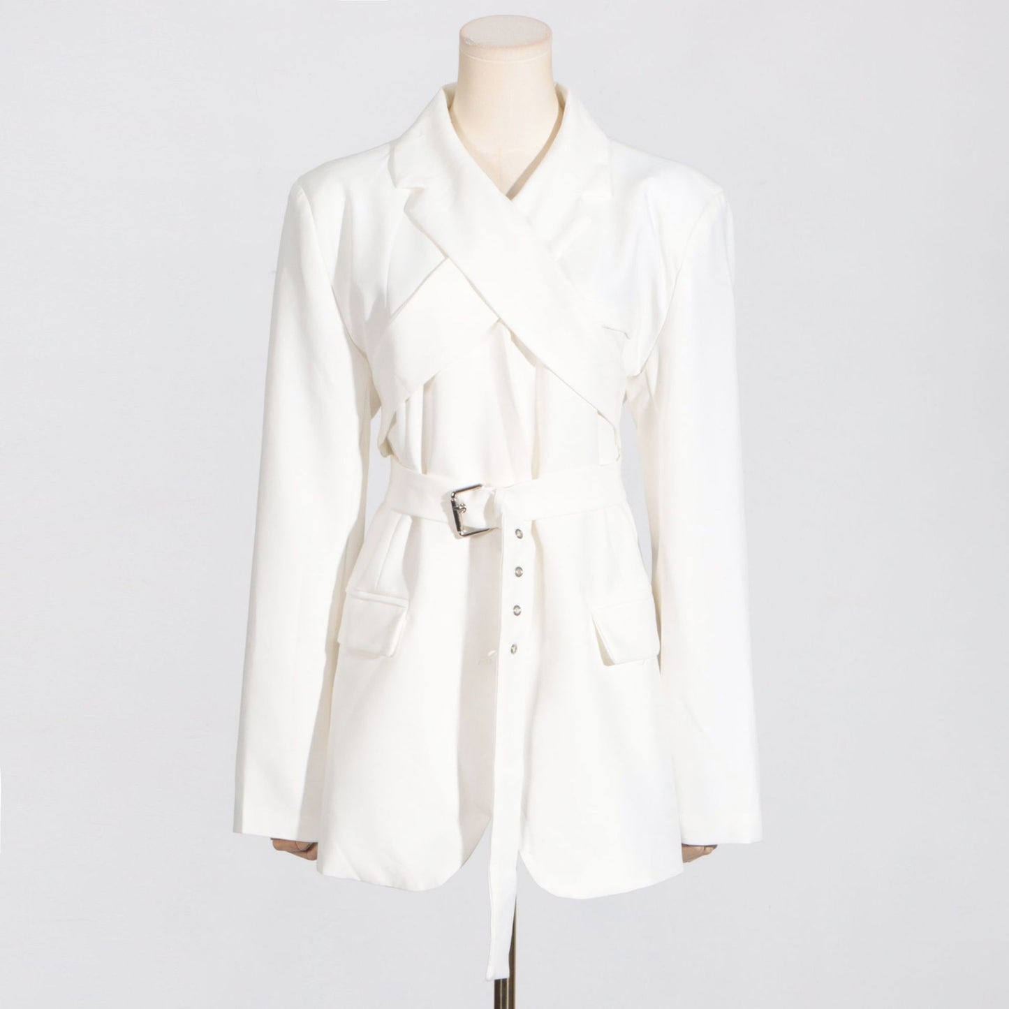 Personality Solid Color Suit Coat