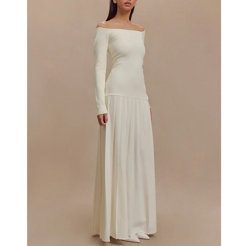Elegant Retro Split Dress