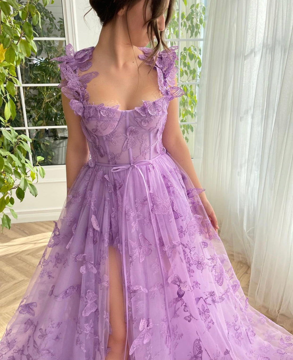 Flowers Bridesmaid Wedding Dress