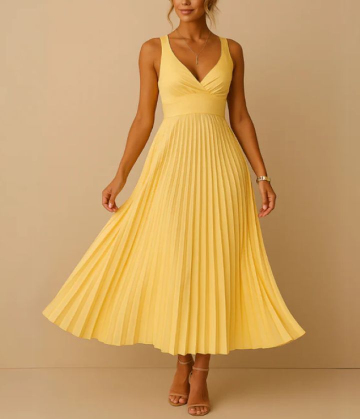 Strap Folding Elegant Dress