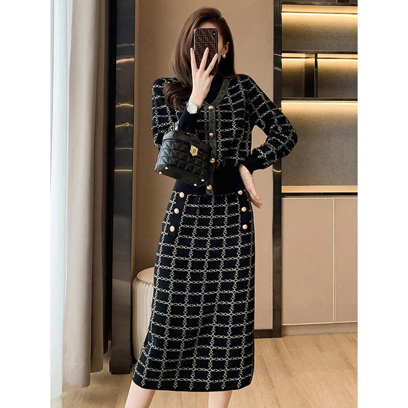 Sweaters Skirt Two-piece Suit
