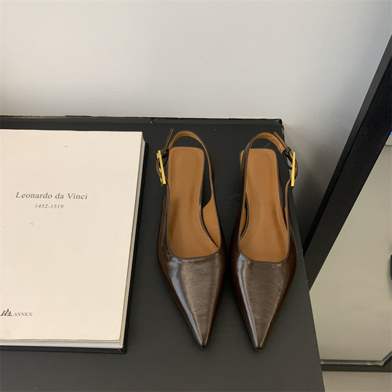 Pointed Leather Shoes
