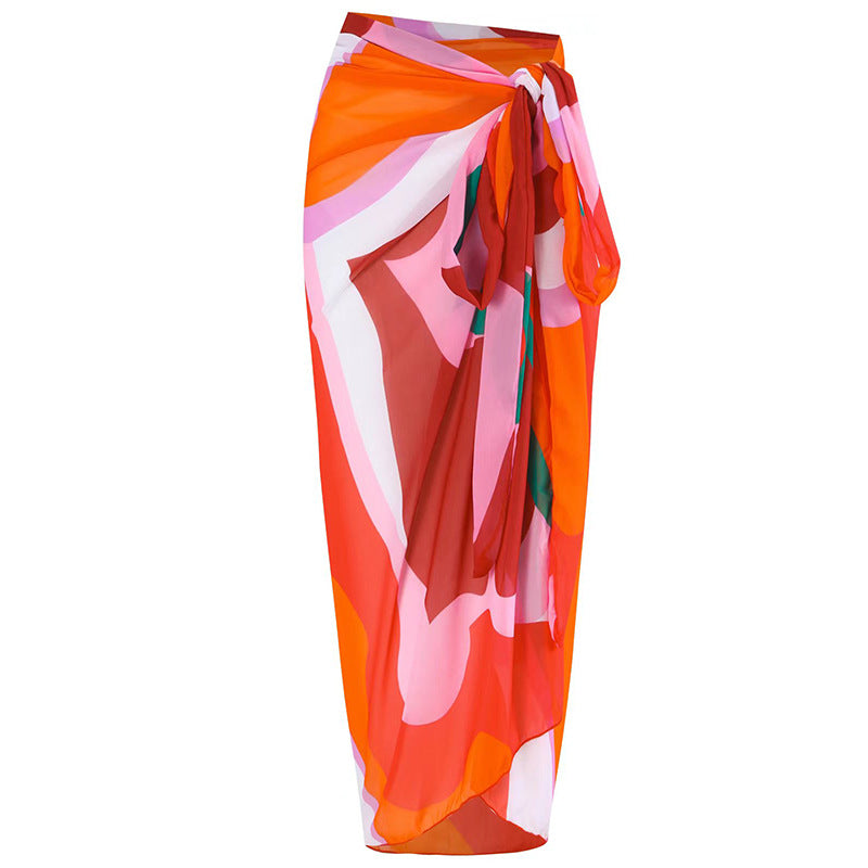 Shoulder Belt Jumpsuit Swimming Set