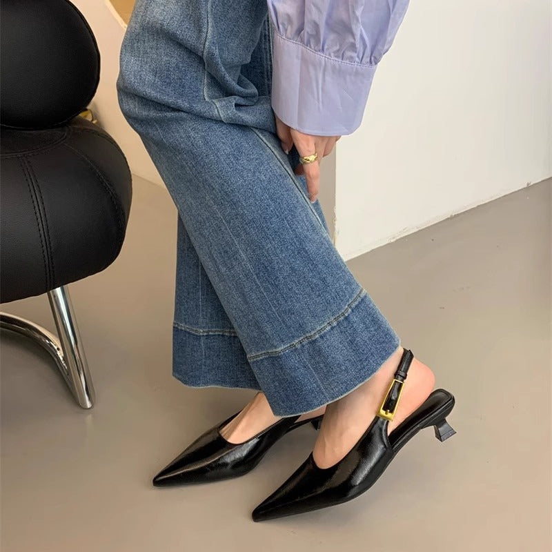 Pointed Leather Shoes