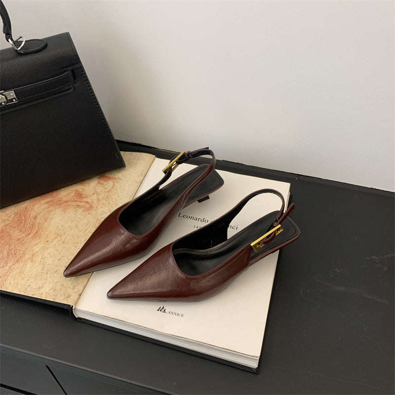 Pointed Leather Shoes