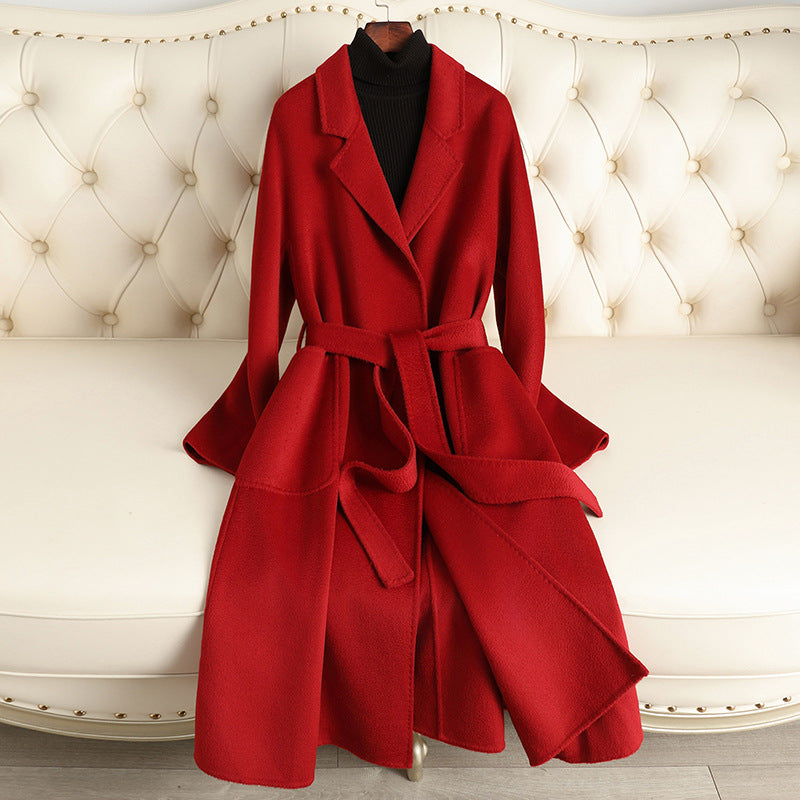 Water Ripple Woolen Coat