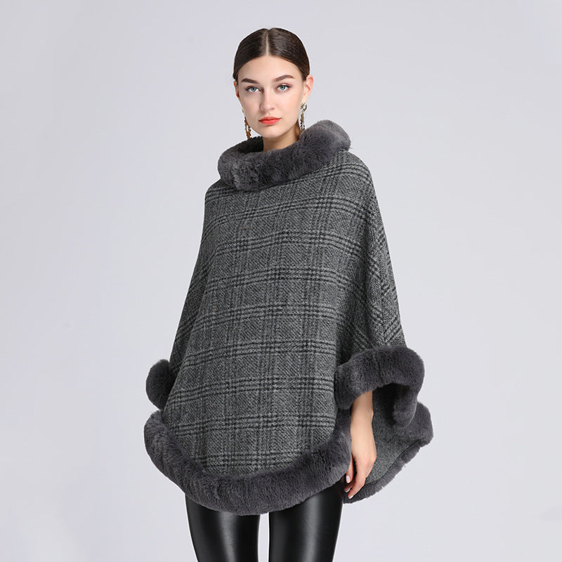 Fur Collar Shawl
