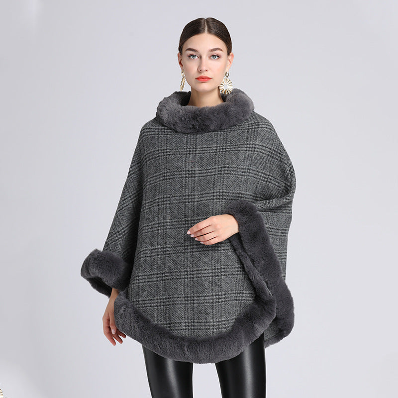 Fur Collar Shawl