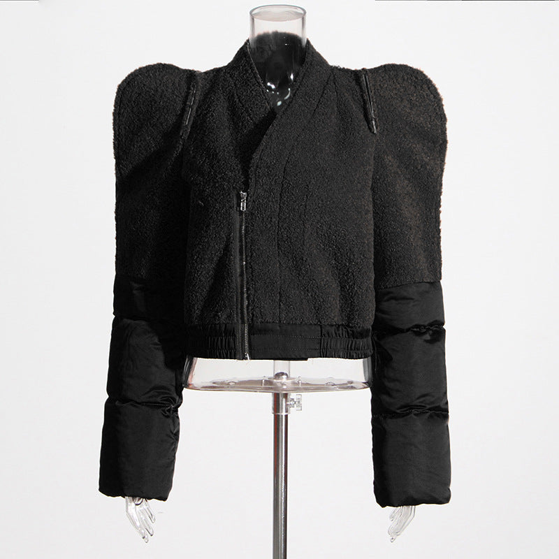 Socialite Style Short Jacket Fashion V-neck Coat