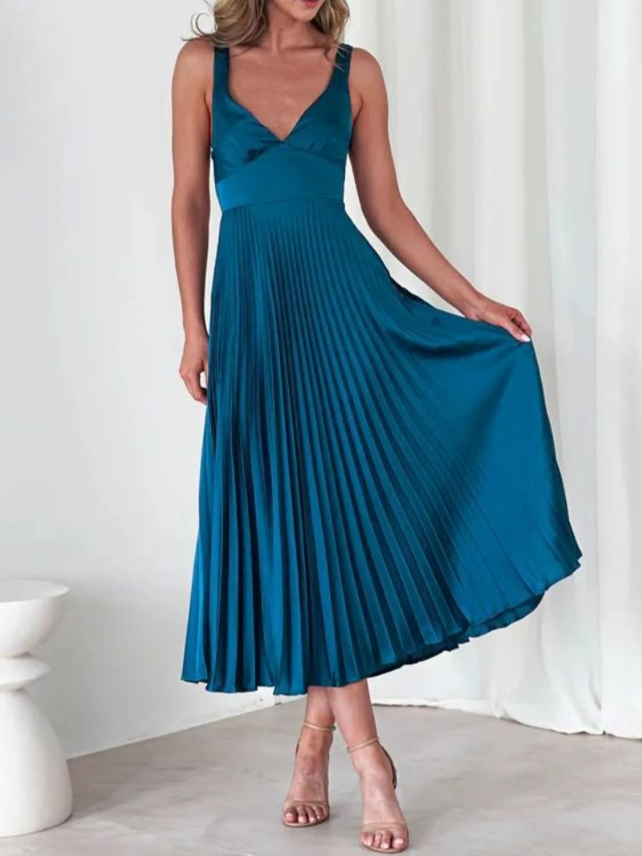 Strap Folding Elegant Dress