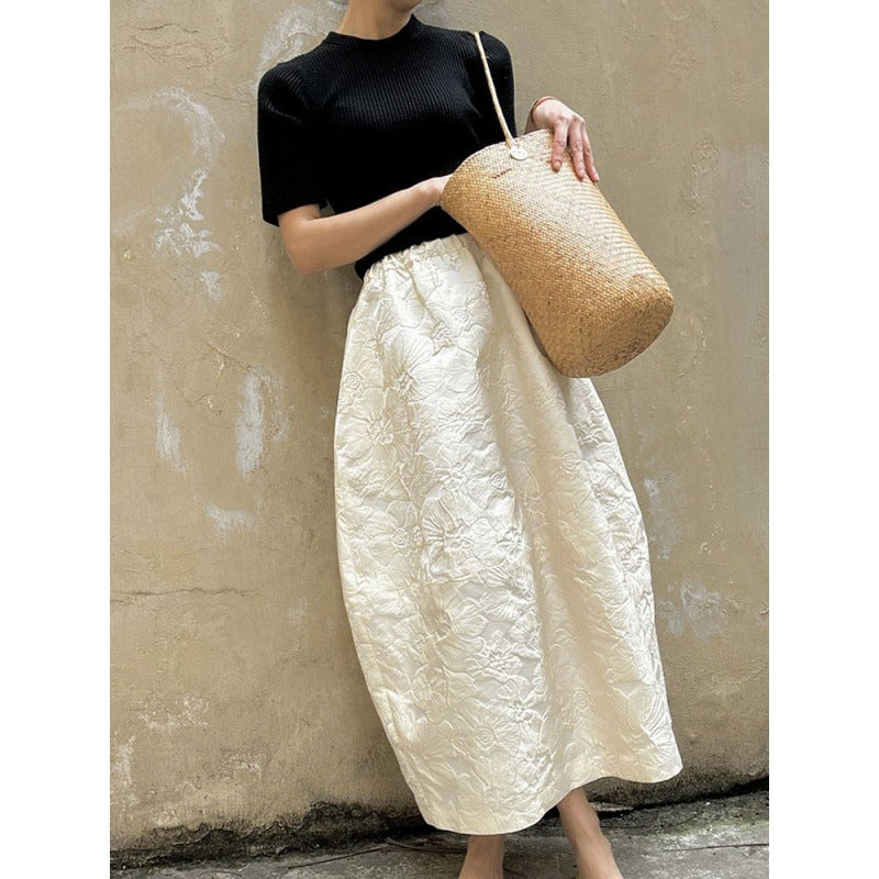Relievo Jacquard Skirt