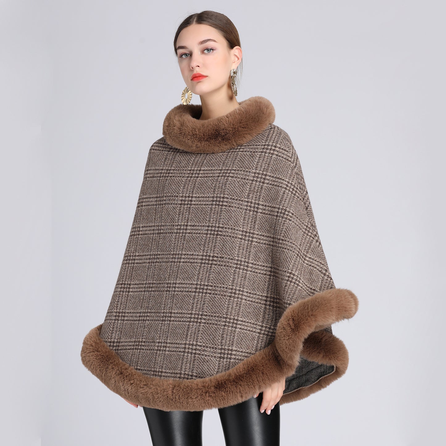 Fur Collar Shawl