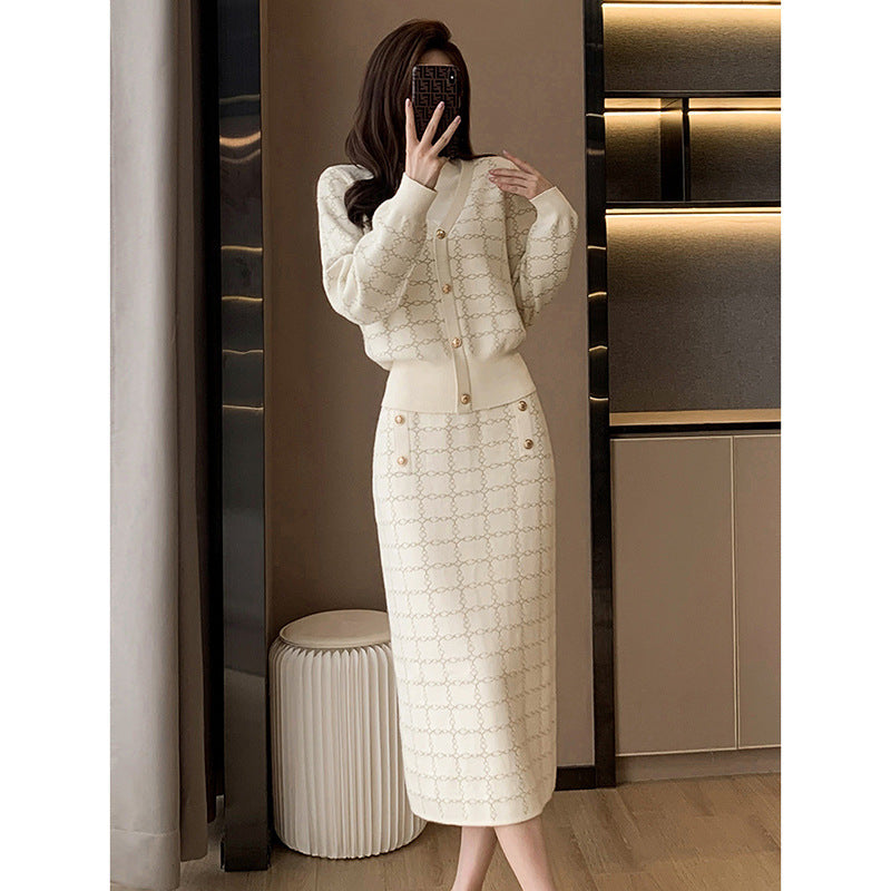 Sweaters Skirt Two-piece Suit