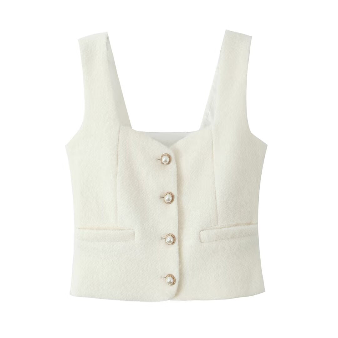 Vest Mid-length Dress Set