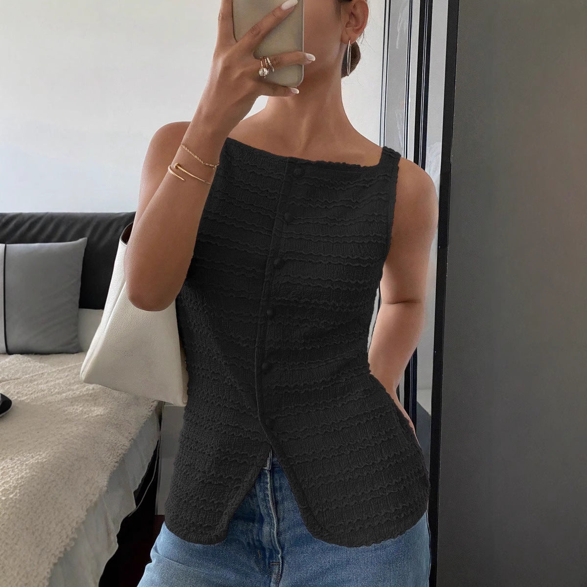 Sleeveless Vest Top