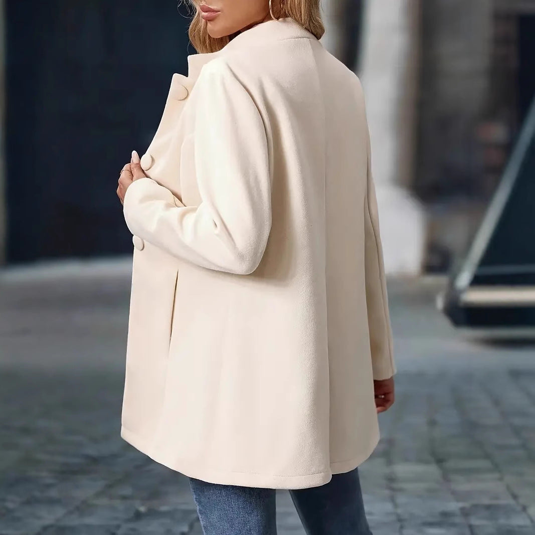 Pocket 3 Breasted Slim Coat