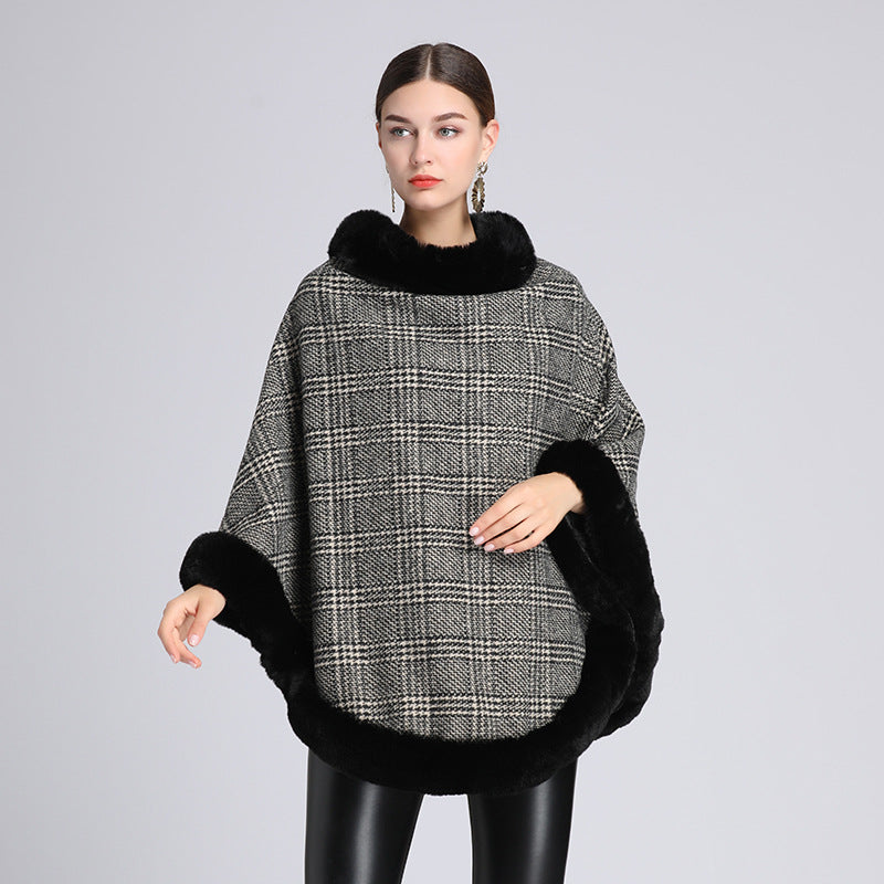 Fur Collar Shawl