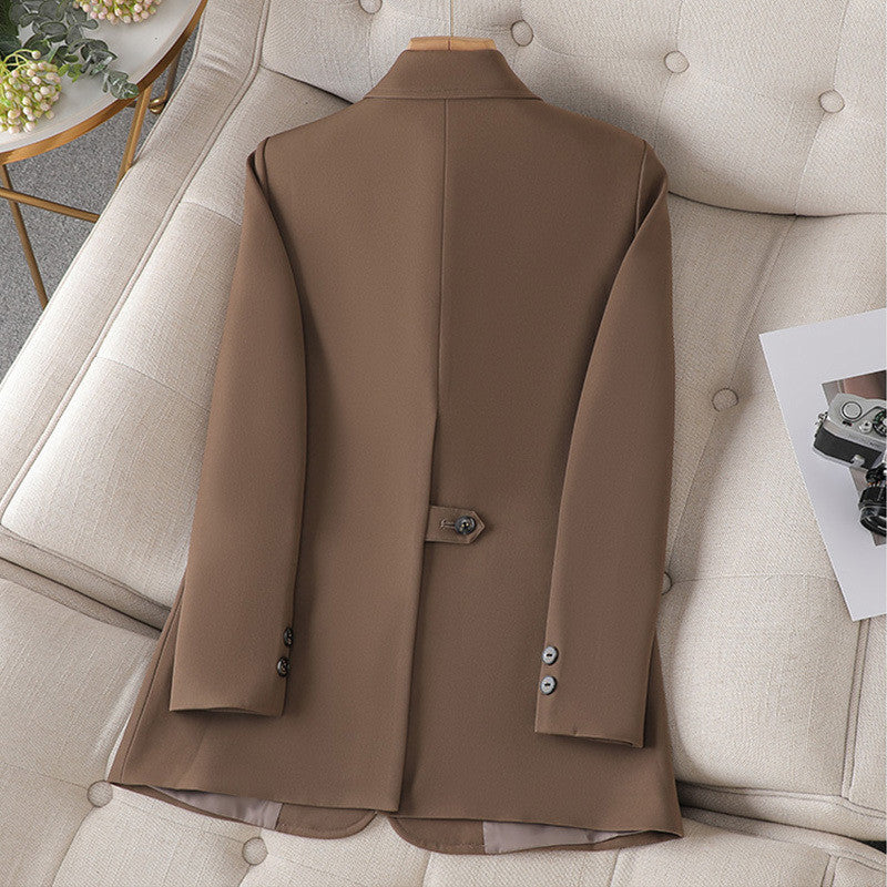 Solid Casual Suit Jacket