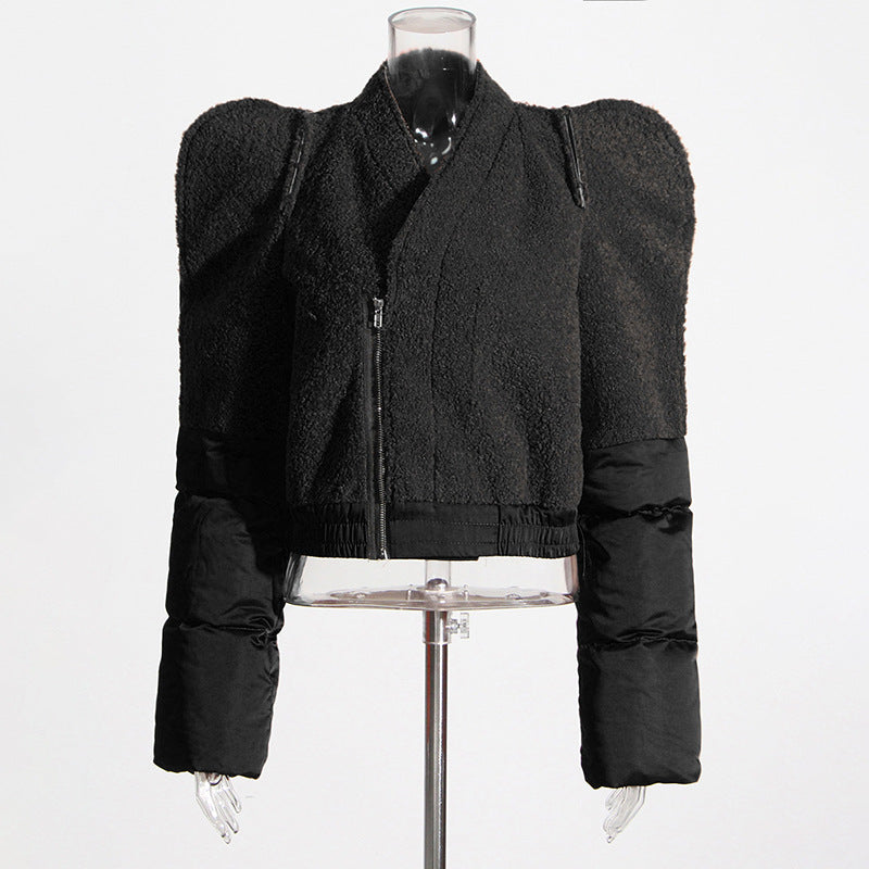 Socialite Style Short Jacket Fashion V-neck Coat