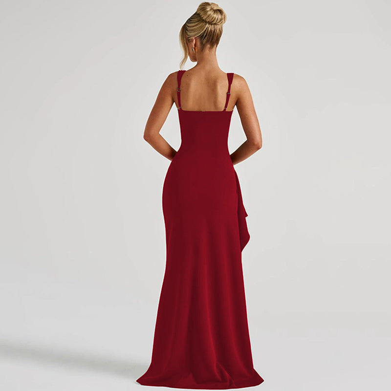 Fashion Sling High Slit Dress