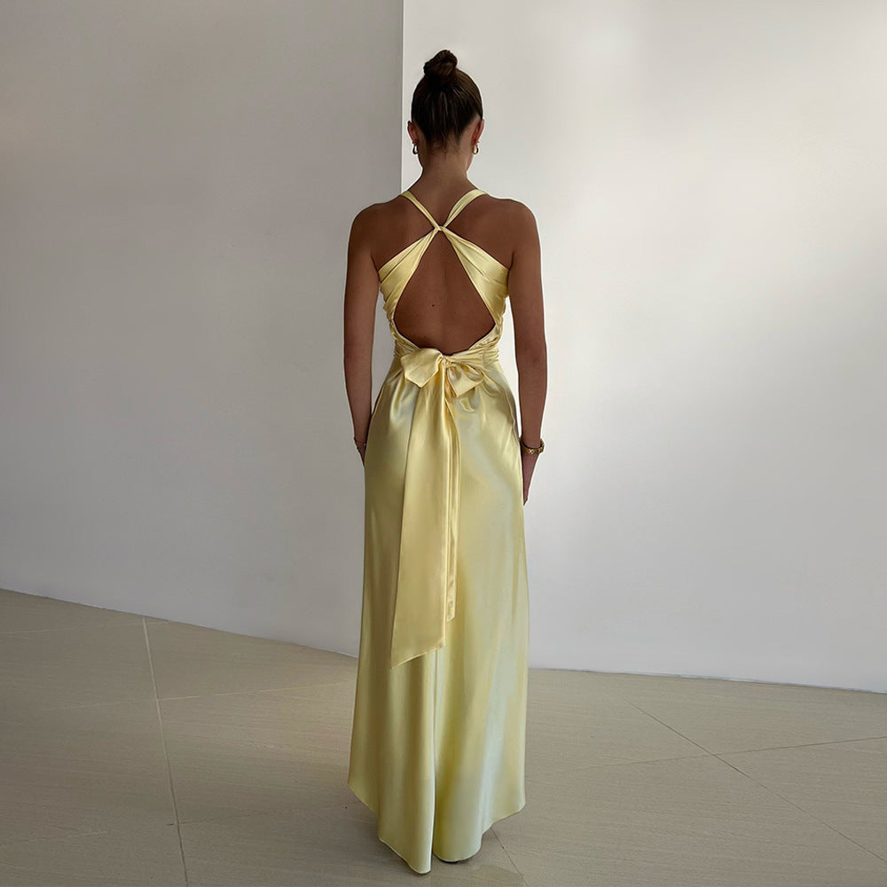 Fashion Slim Fit Satin Dress