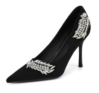 Suede High Heels