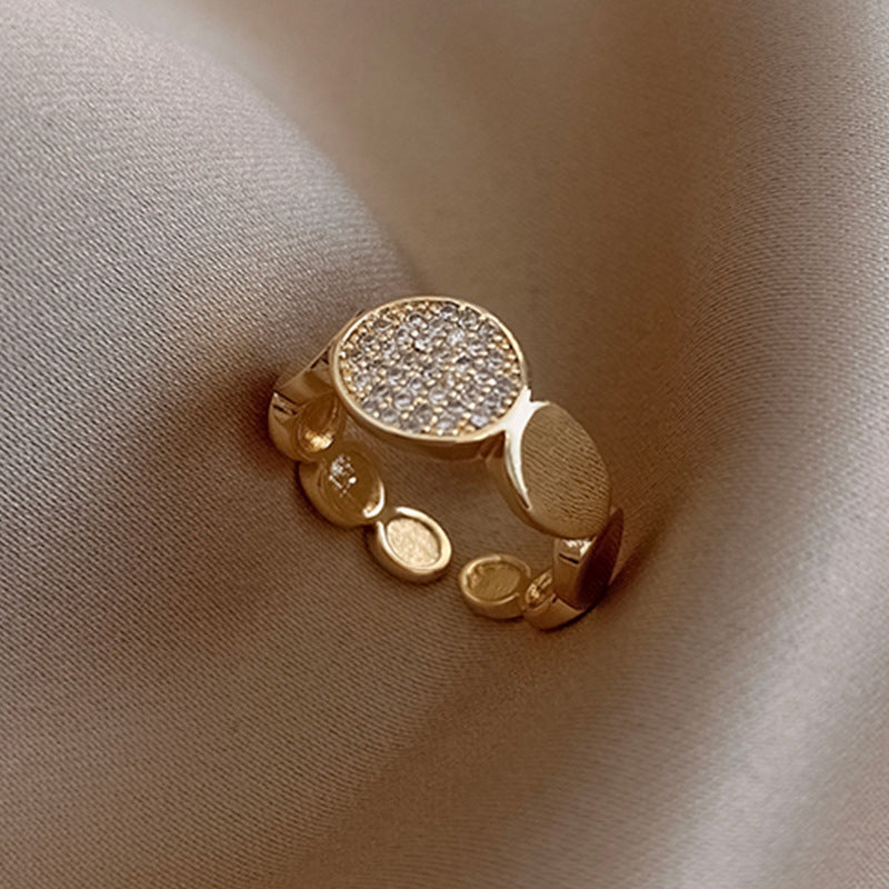 Zircon Circle Ring