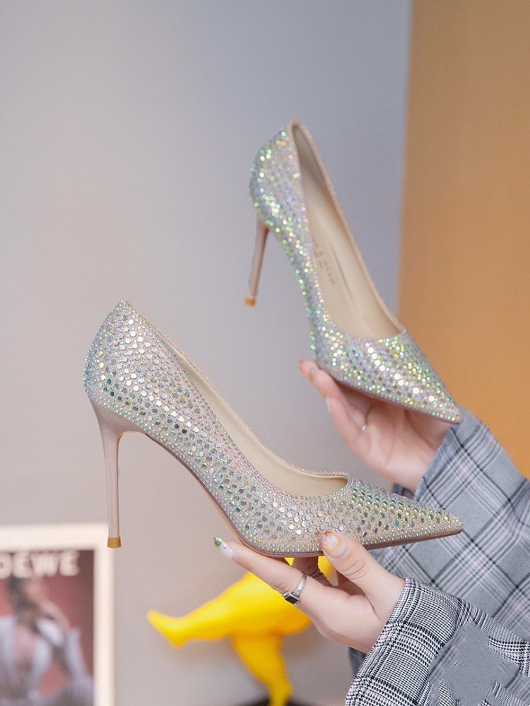 Full Diamond Dress High Heels