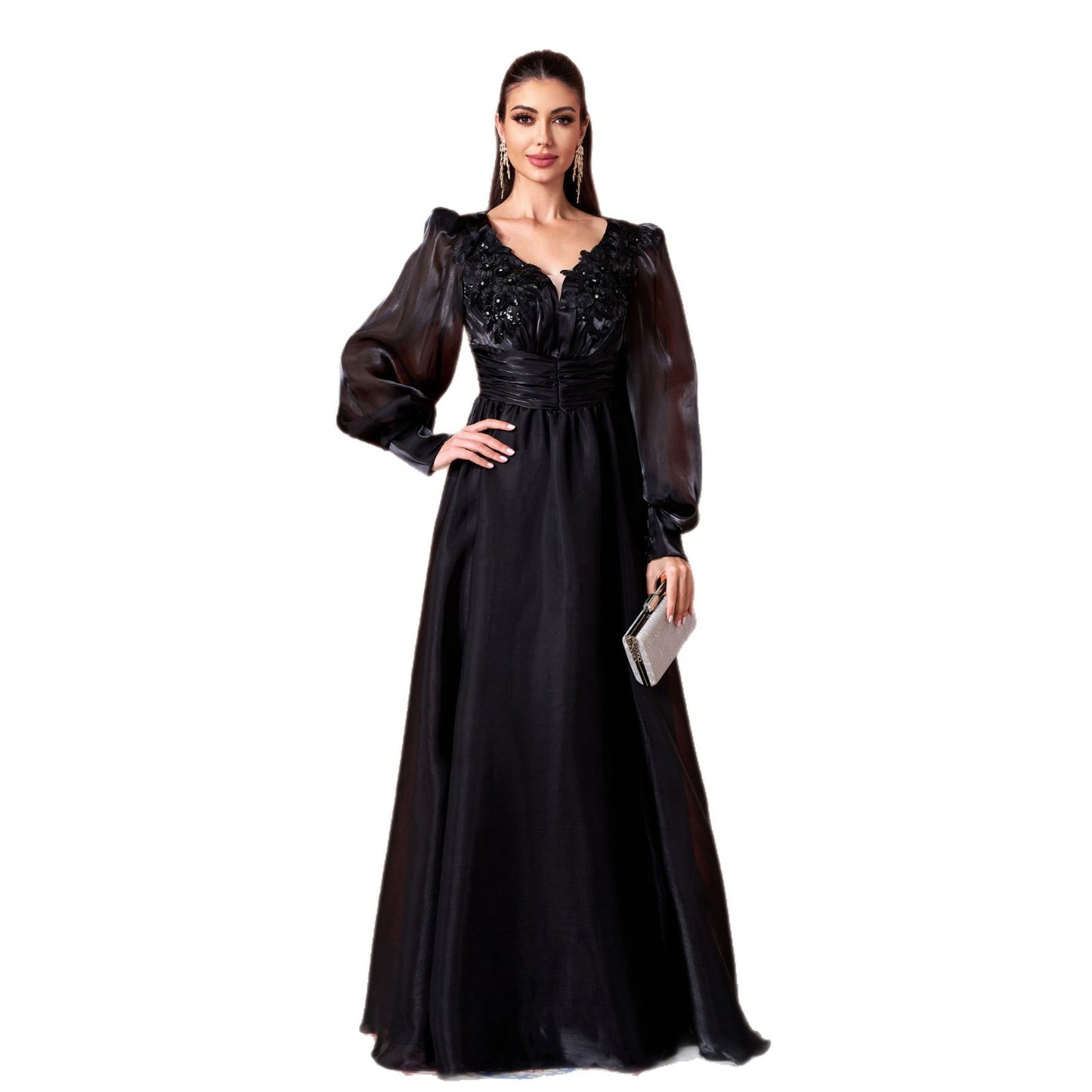 Long Sleeve Elegant Lace Dress