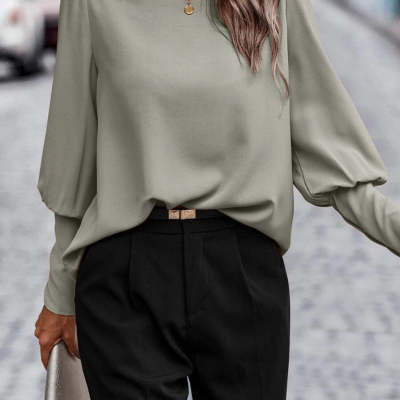 Long Sleeve Solid Casual Shirt