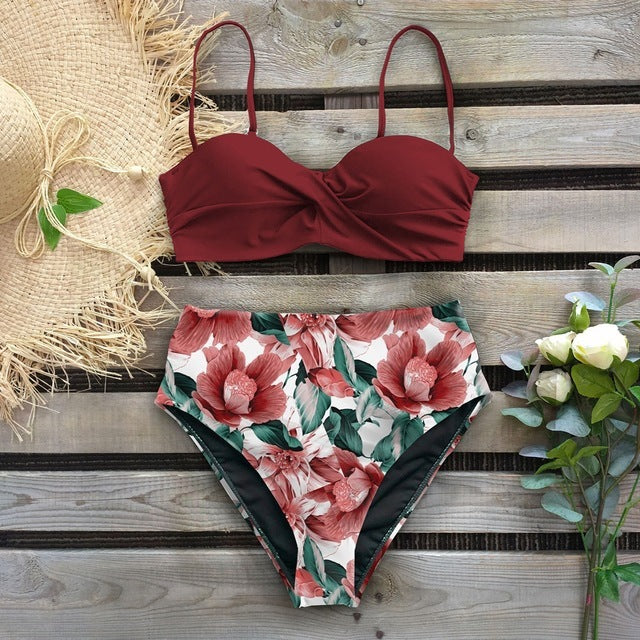 High Waist Elegant Swimsuit