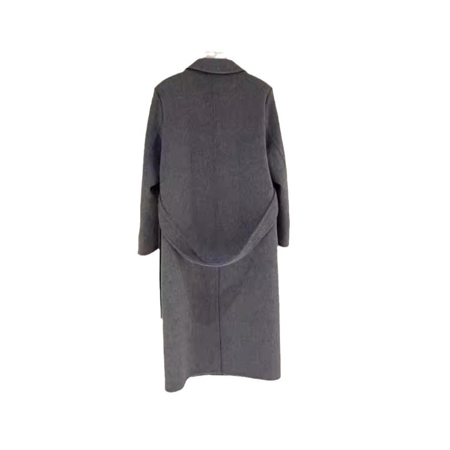 Shoulder Double-sided Wool Overcoat