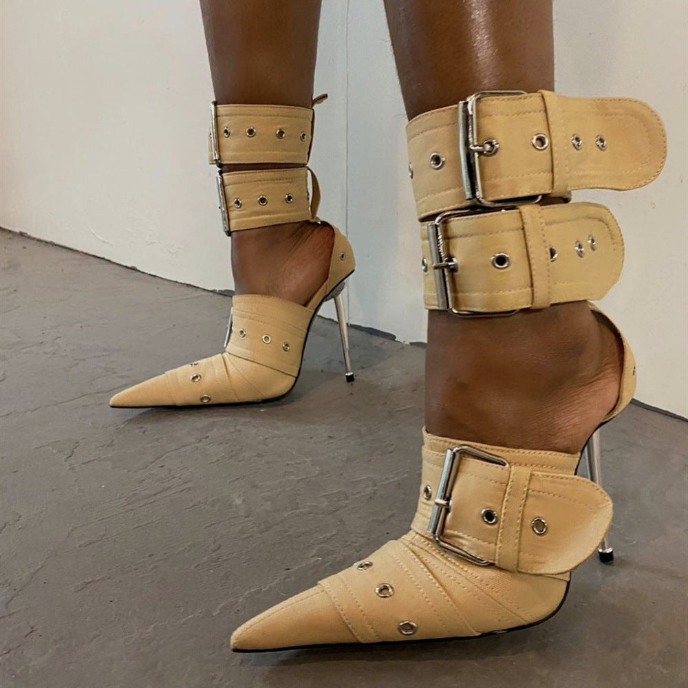 Modern Closed Toe High Heel